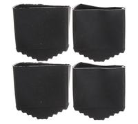 Abaodam Patin Escabeau 30x20 en Caoutchouc Noir Antidérapant, Lot de 4pcs, Protection Facile à Installer pour Échelle Pliable et Mobilier à Usage Domestique