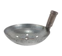 Abaodam Pelle à Boue pour Égout et Puisard en Métal,Pelle à Boues | Louche de Curage Perforée 20 cm, Outil de Nettoyage pour Fosse Septique, Vidange et Débouchage Puits, Gris Foncé