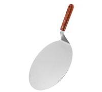 Abaodam Pelle à Pizza, Spatule à Gâteau en Acier Inoxydable Argenté, Poignée Bois Isolante, pour Tartes et Pies, la Cuisine