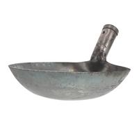 Abaodam Pelle de Nettoyage en Métal Noir Vintage pour Puits et Boue | Fer à Surface Lisse, Nettoyage Facile, Chargement par Seau, Usage Chantier et Entretien Jardin