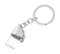 Abaodam Pendentif Urne Porte-clés Souvenir Verre Alliage Gothique pour Cendres ou Poils de Chien ou Chat