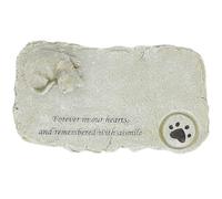 Abaodam Pierre Commémorative pour Animaux de Compagnie en Résine Statuette Chat DIY Pierre Tombale Petite Taille Couleur Mousse pour Jardin Décoration Commémorative Solide et