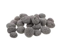 Abaodam Pierres de Lave Noires pour Sauna Portable, 1kg, Pierre Naturelle, Facile à Manipuler, Compatible Universellement pour Usage Extérieur