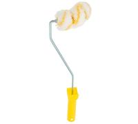 Abaodam Pinceau à tube Brosse à peinture pour tuyaux avec recharge pour surfaces incurvées et cylindriques, pour peinture de tuyaux et finitions précises, blanc, polyester, plastique, fer