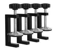 Abaodam Pinces Réglables Prise Stable Lot de 4 en Alliage D'aluminium et Acier Carbone Force de Serrage Ajustable pour Fixation Meubles Modulaires pour Travail Bois
