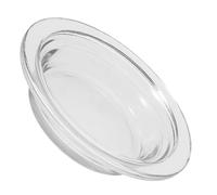 Abaodam Plat de Rechange en Verre Transparent pour Chauffe-Cire, Diamètre 115mm, Facile à Nettoyer et Protège la Table, pour Aromathérapie à Domicile