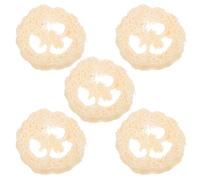 Abaodam Plateau à Savonnette en Luffa Naturel 5pcs Support Porte-savonnette Beige Simple et Naturel pour Salle de Bain, Garde le Savonnette Sec sans Abîmer la Surface