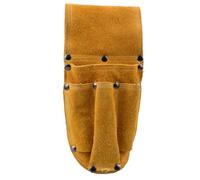 Abaodam Pochette Ceinture à Outils Multifonction en Cuir de Vachette Suédé, Poches Solides pour Réparation et Jardinage