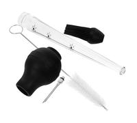 Abaodam Poire à Jus la Cuisine en Acier Inoxydable, Injecteur de Marinade pour Dinde et Poulet, Outil D'injection de Marinade Pratique pour Barbecue et Activités Extérieures