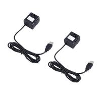 Abaodam Pompe à Fontaine à Eau Silencieuse Faible Consommation D'énergie Plastique Noir Débit Maximum 180l/h, Pack de 2 pour Circulation d'eau pour Animaux de Compagnie