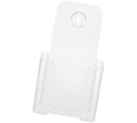 Abaodam Porte-brochures A6 Transparent en Acrylique pour Bureau, Support Mural Simple Design, Organiseur de Documents et Dossiers, Gain de Place pour Travailleurs de Bureau