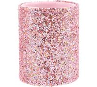 Abaodam Porte-pinceaux de Maquillage en Plastique Rose, Étui Portable de Seau, Rangement Décoratif pour Outils de Maquillage à Domicile Coiffeuse
