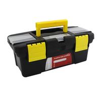 Abaodam PP Boîte à Outils Plateau Amovible Multifonction Portable Noir | Rangement Pratique pour Réparation Maison ou Auto, Poignée Confortable, Nettoyage Facile, Coffret Compact