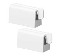 Abaodam Presse-dentifrice Blanc sans Perçage en ABS et Silicone Suspendu Distributeur Pratique Gain de Place pour Tubes de Dentifrice et pour Salle de Bain
