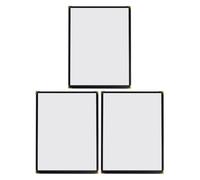 Abaodam Protège-menus et Ouverture Inférieure Affichage Recto Verso Lot de 3 en Pvc Transparent pour Restaurant pour Bars et Boutiques de Desserts