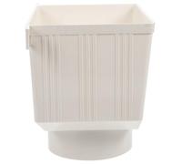Abaodam Récupération eau de pluie gouttière - Raccord de de gouttière - Collecter l'eau de pluie - PVC blanc - Connexion facile - Pour barils de collecte d'eau