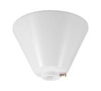 Abaodam Remplacement de la quincaillerie du ventilateur de plafond, cache décoratif conique blanc, compatibilité universelle, installation facile, plastique et métal, 1 set, accessoire