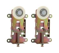 Abaodam Remplacement des Roulettes de Porte de Placard 2pcs Galets en Métal Roulements Silencieux Quincaillerie pour Portes de Meubles Installation Aisée