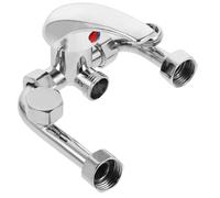 Abaodam Robinet Thermostatique en Alliage Argenté, Vanne de U pour Chauffe-eau Électrique, Résistant la Poussière et Facile à Entretenir, pour Salle de Bain