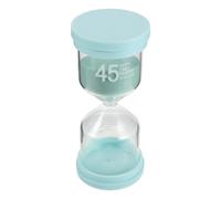 Abaodam Sablier pour Sauna Vert Clair en Verre et Plastique, Minuterie de 45 Facile à Utiliser Design Vintage pour Salle de Bain et Bain Relaxant