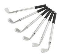 Abaodam Stylos à Bille de Golf Stylo Marrant et Décoration de Bureau en Alliage D'aluminium Noir Lot de 12 Décoration de Pièce Vacances