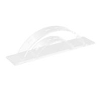 Abaodam Support Acrylique Transparent pour Pinces à Cils avec 6 Trous, Étagères Supérieures et Inférieures, Organiseur Multi-usages Petit et Pratique pour Rangement et Protection