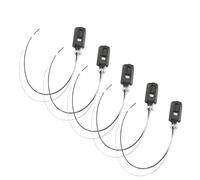 Abaodam Support de Lampe E12 en Bakélite Noire Fil de Cuivre, 5 Pièces, Corps Lisse et Forte Capacité de Charge, pour Luminaire la Cuisine ou Salon