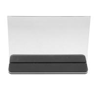 Abaodam Support en Acrylique Porte-plaque Nominative A5, Cadre Photo en Acrylique, Noir, Présentoir de Table Rigide pour Menus, Bureaux et Événements