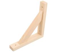 Abaodam Support Étagère Murale Triangle Bois Fixation Murale Robuste pour Étagères Flottantes et Facile à Installer Portance Renforcée pour Rangement Polyvalent