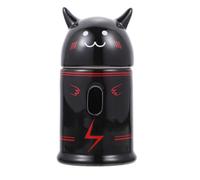 Abaodam Support pour Bouteille d'eau Style Diable Créatif en Céramique Noir Surface Lisse Facile à Transporter pour Lapin et Écureuil