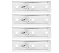 Abaodam supports de chauffe-eau support mural domestique 4pcs en fer argent, support de cadre avec vis, haute capacité de charge, maintien sécurisé, pour hot water tank et murs creux