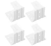 Abaodam Supports de Fixation pour Stores en Fer Blanc, Facile à Installer et Léger, Lot de 4pcs pour Installation de Stores à Rouleau à Domicile