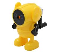Abaodam Taille-crayon Robot Cartoon pour Étudiants, Simple, Léger, Jaune