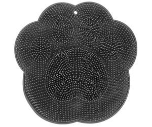 Abaodam Tapis de Bain en Silicone Ventouses Antidérapantes pour Exfoliation et Massage du Dos, Épurateur Mural Pratique Salle de Bain