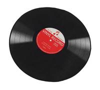 Abaodam Tapis Rond à Motif de Disque Vinyle en Polyester, Antidérapant et Facile d'entretien, pour Chambre ou Salle de Musique Style Rétro et Créatif