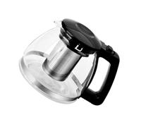 Abaodam Tisanière avec Filtre en Verre et Inox Domestique 1l, Bouilloire avec Infuseur pour Thé, Design Ergonomique et Flux D'eau Fluide, Maison Bureau
