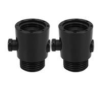 Abaodam Vanne de Régulation du Débit de 2pcs en Abs Noir Robinet D'arrêt Facile à Installer pour Salles de Bain et Cuisines, Contrôle Précis du Flux D'eau