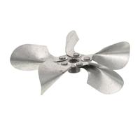 Abaodam Ventilateur à Pales Métal 6mm pour Poêle et Chaudière 220v | Pièce de Soufflerie, Alliage Argenté, Roue Équilibrée à Faible Bruit, pour Projet DIY Cuisine