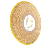Abaodam Visière Solaire Protection UV en Paille Respirante Large Bord Couleur Aléatoire pour Casque de Chantier pour Travailleurs du Jardin Bâtiment