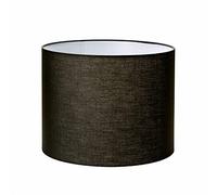Abat-jour Ø 40 cm Tissu Hauteur 30 cm Rond Douille E27 42 mm Abat-jour de rechange pour lampes suspendues, lampadaires, lampes de table Noir