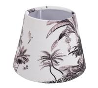 Abat-jour, abat-jour en velours 11x17x13cm / 4.3x6.7x5.1in Couvercle de lampe de table moderne Couvercle de lumière conique pour remplacement de tête de lampe E27 E14 (Forêt tropicale)