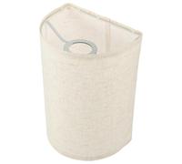 Abat-jour Beige en Lin 42mm Demi-cercle pour Lampe de Table | Texture Naturelle Raffinée, Installation Facile, Ambiance Chaleureuse, pour Chambre, Salle à Manger et Hôtel