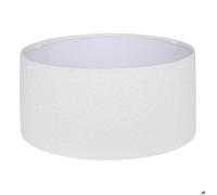 Atmosphera – Abat-jour en tissu bouclette Beline 50 cm Blanc