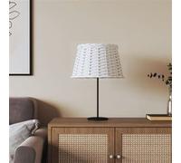 vidaXL Abat-jour Ø38×23 cm osier blanc — pour lampe de table, suspension, chevet