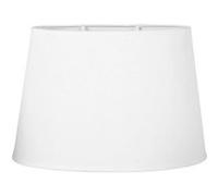 Abat-jour - Blanc - Ovale - Texture tissu - 31cm diamètre - Pour lampe - Salon - Chambre Blanc