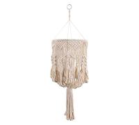 Abat-jour bohème en macramé tissé pour plafonnier de fête