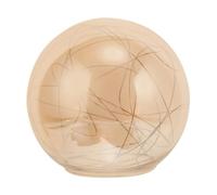 Abat-jour Boule pour Plafonnier Beige en Verre et Aluminium | Remplacement Abat-jour en Verre, Diffusion Douce et Claire, Style Simple, Suspendre Moderne
