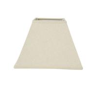 OSTARIA 98909 Abat-jour Carré - Couleur Lin - Base 20cm Dim : 20x20xH14cm