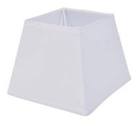OSTARIA 93114 Abat-jour Carré Blanc Base 15cm Dim : D15xH12.5cm