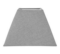Ostaria 93128 Abat-Jour Carré Gris Clair, Texture, Couleur Grise, 27 x 27 x H19cm